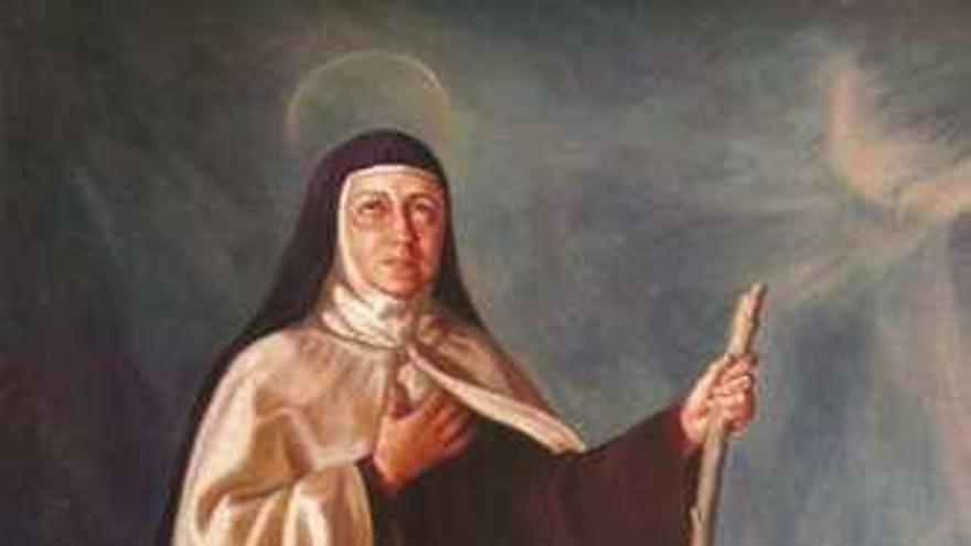 Santa Teresa de Jesús retratada por Pablo Sansegundo Castañeda.