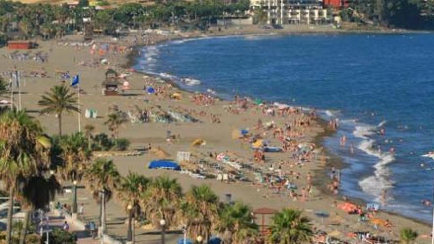 Vista área de la playa de La Rada.