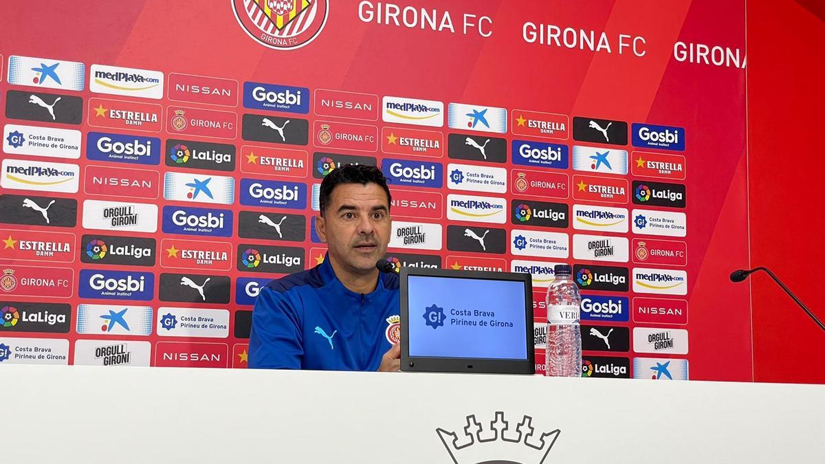 Míchel Sánchez, entrenador del Girona