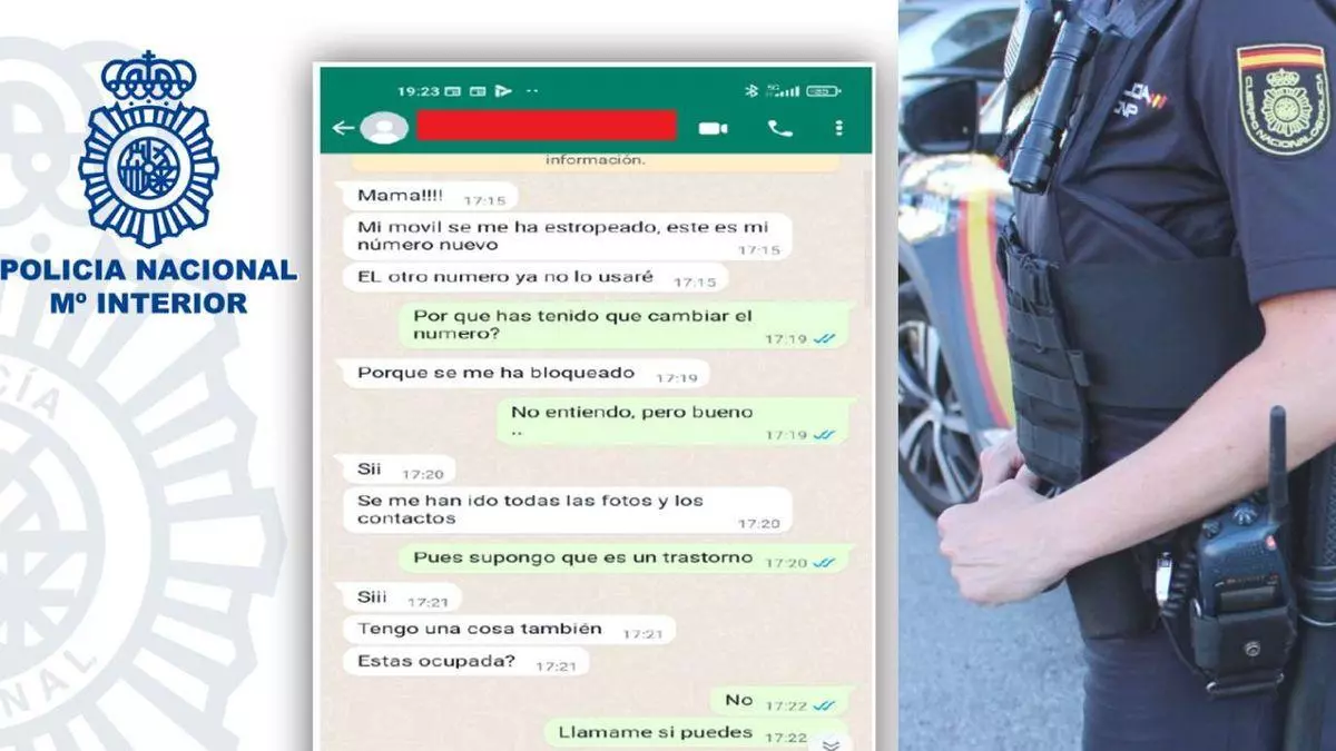 La Policía alerta de una estafa a mujeres por WhatsApp en la que simulan ser sus hijos