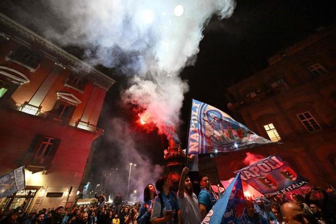 La locura en Nápoles por el Scudetto ya es una realidad