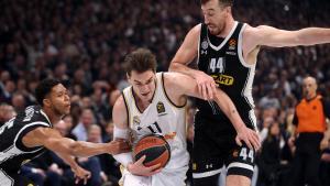 Mario Hezonja, en una acción del Partizan- Real Madrid.