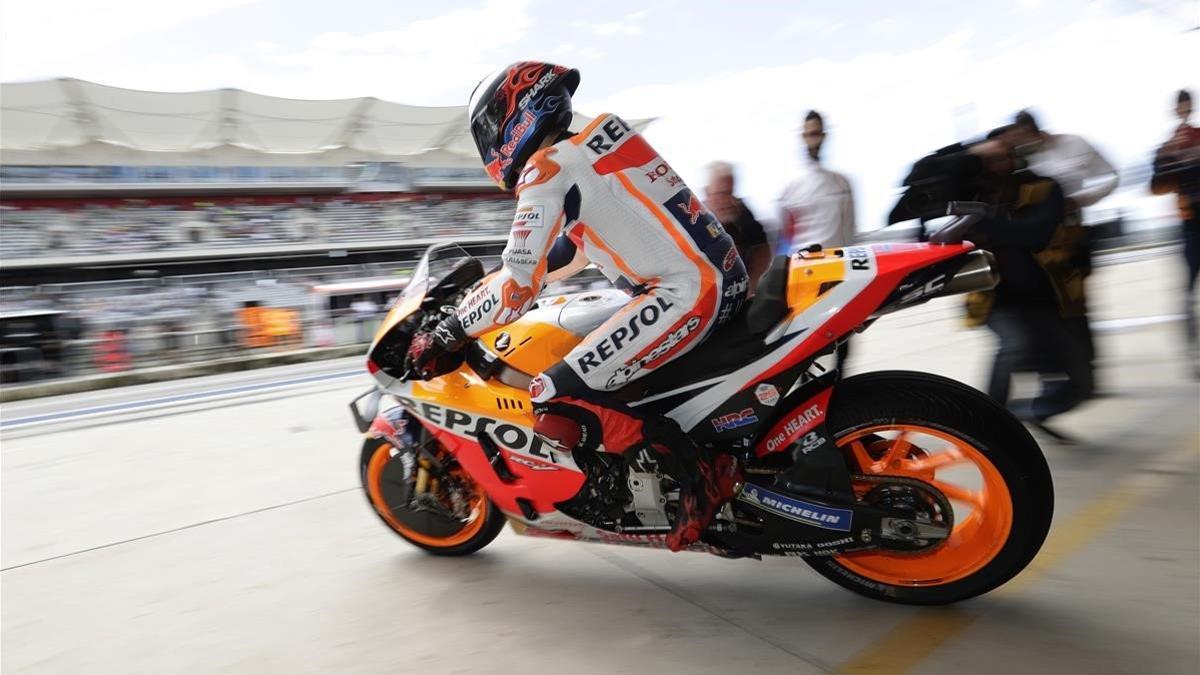 Marc Márquez consigue su séptima pole en el GP de las Américas de MotoGP