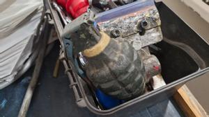 Granada encontrada en la taquilla de un trabajador en Montornés