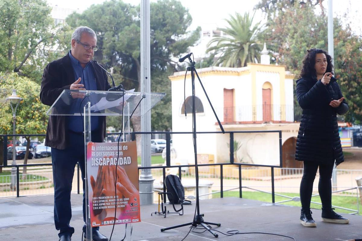 Lectura del manifiesto de las asociaciones de personas con discapacidad