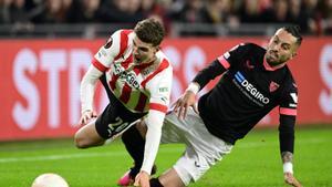 Resumen, goles y highlights del PSV Eindhoven 2-0 Sevilla del play off de la Europa League