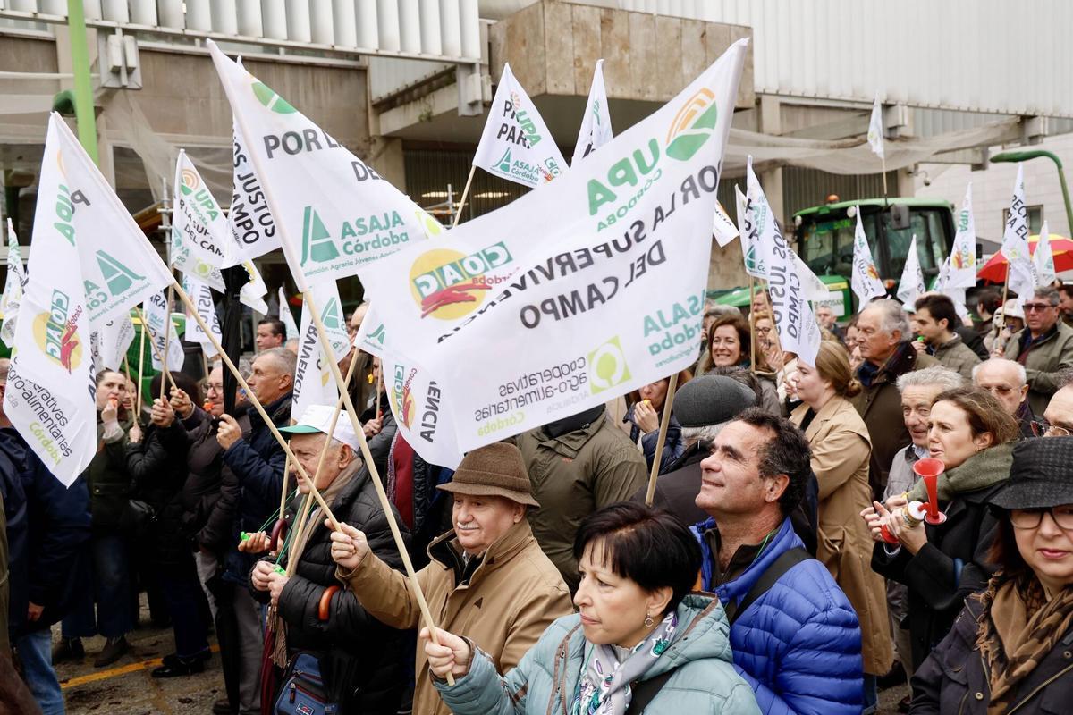 Protesta de los agricultores cordobeses.