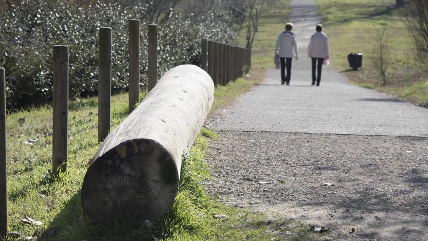 El parc del Cardener de Manresa a la zona del Pont Nou