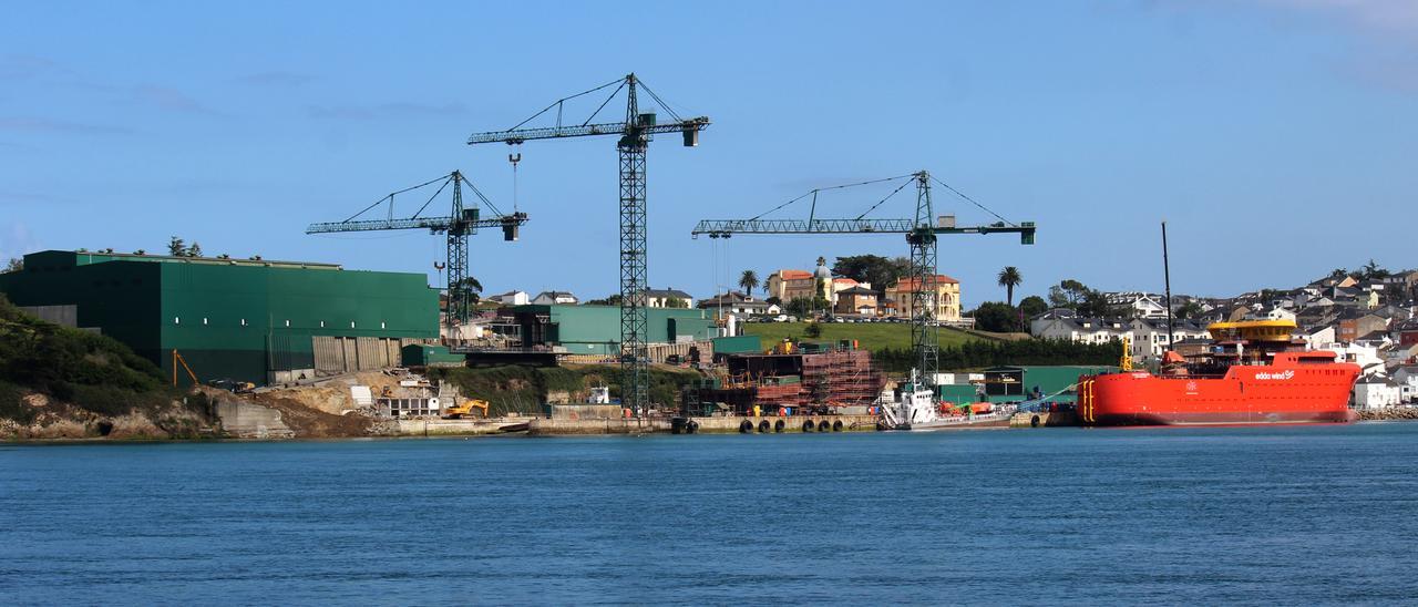 Vista general de Astilleros Gondán en Figueras