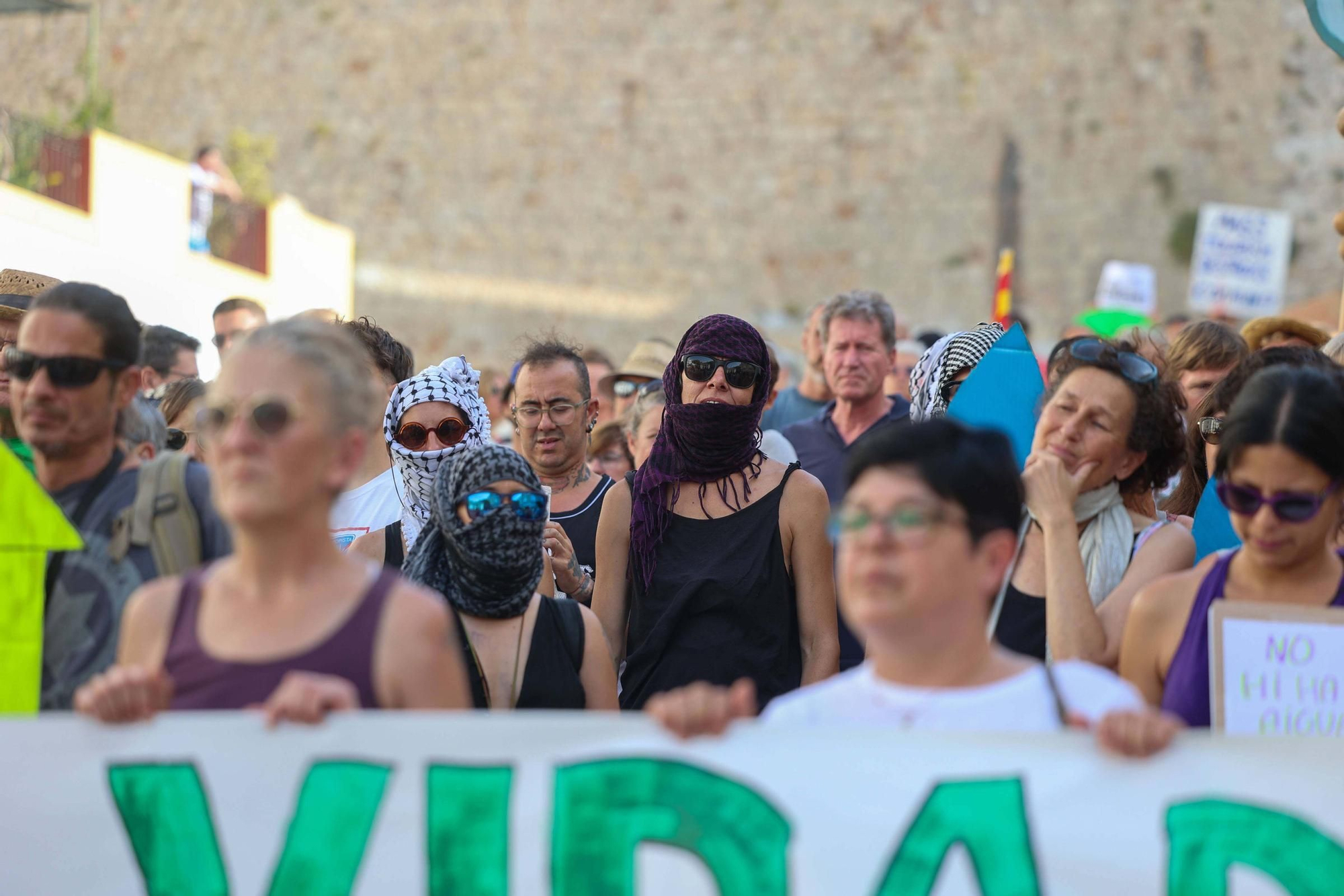 Manifestación contra la masificación turística en Ibiza