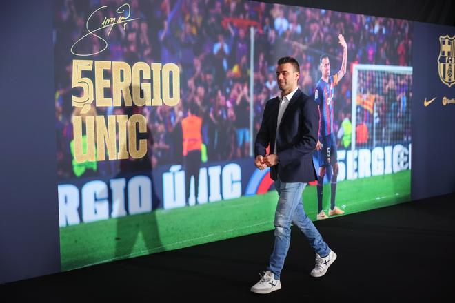 Las mejores imágenes del acto de despedida de Sergio Busquets