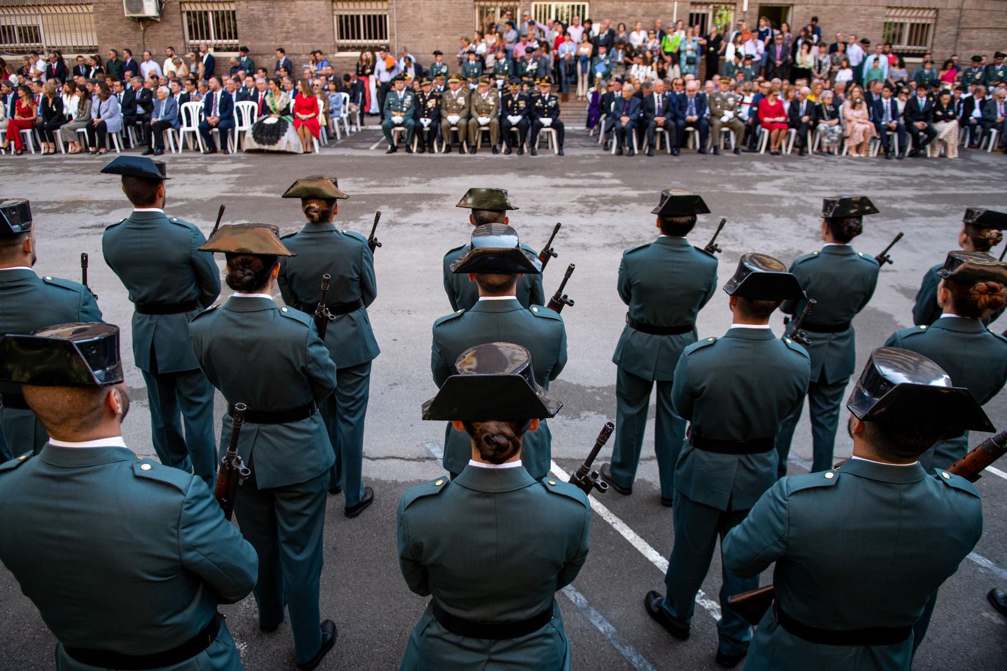 Acto castrense de la Guardia Civil en Castellón