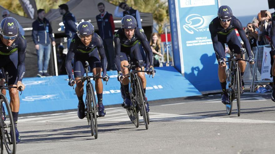 El Movistar Team, uno de los equipos de la Vuelta.