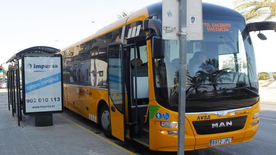 El Consell aumenta las conexiones por autobús desde Sagunt, el Port y Canet hasta València