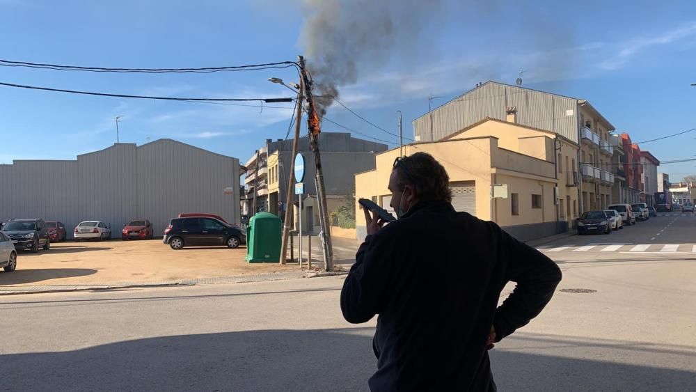 Incendi a Vilobí d''Onyar.