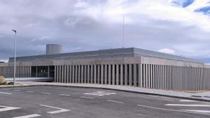 Centro de satelites Hisdesat en Hoyo de Manzanares.