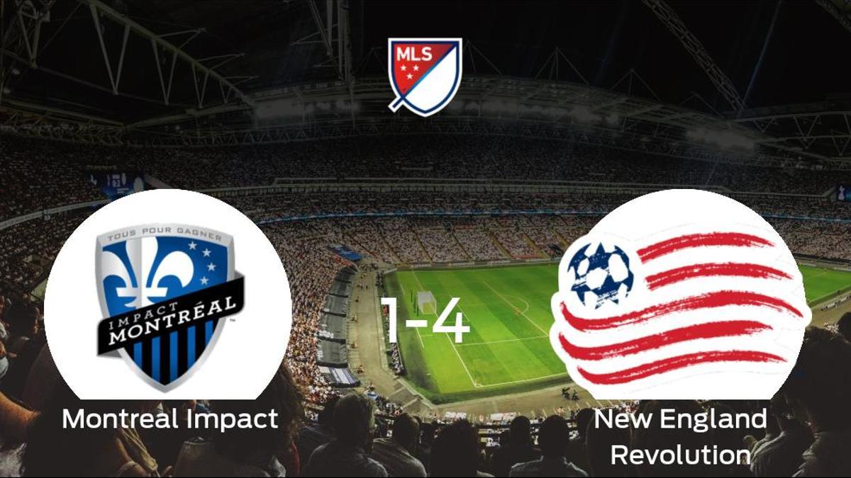 El New England Revolution le arrebata los tres puntos al Montreal Impact (1-4)