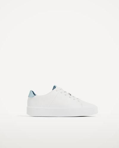 Sneakers: zapatillas blancas de Zara