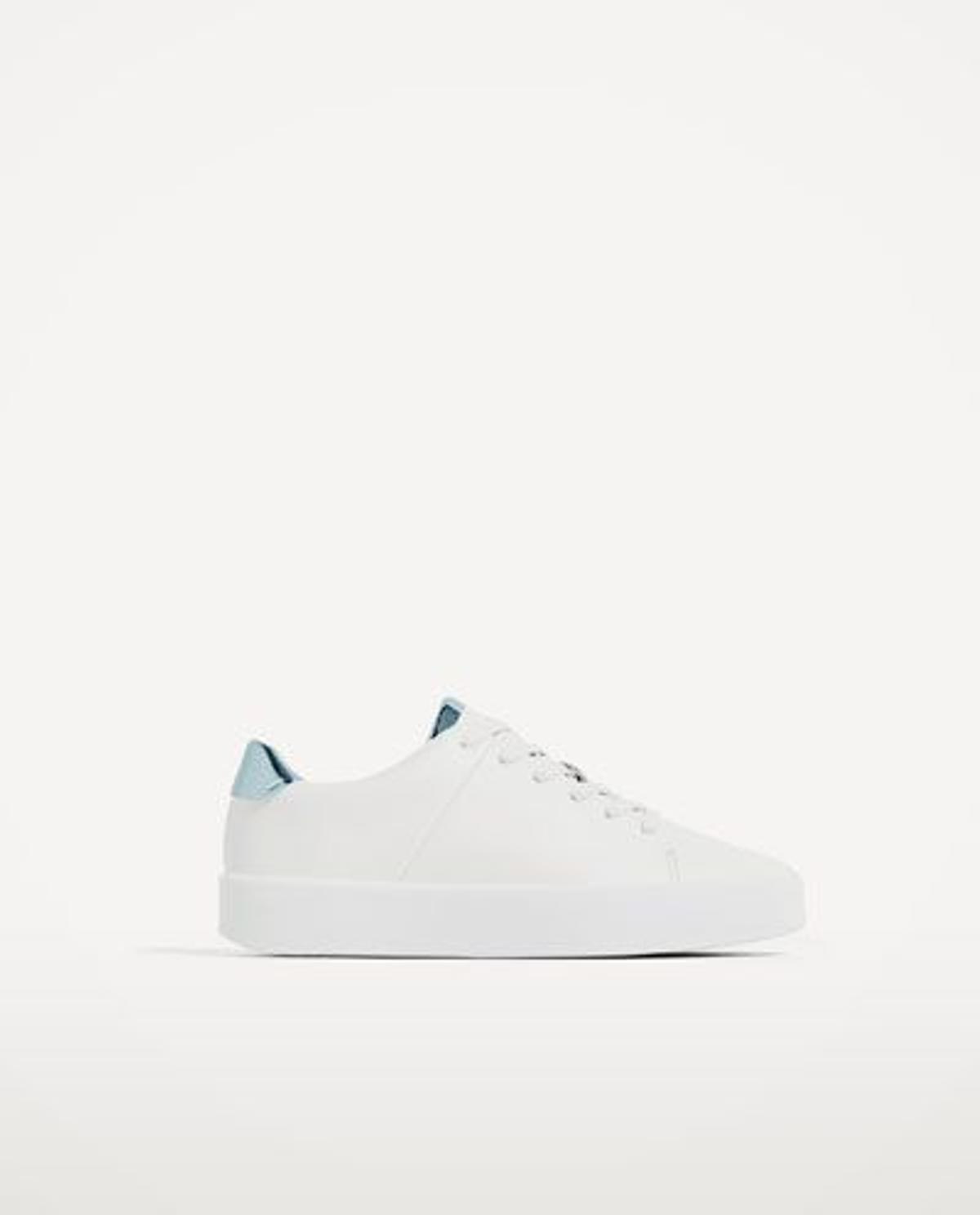 Sneakers: zapatillas blancas de Zara