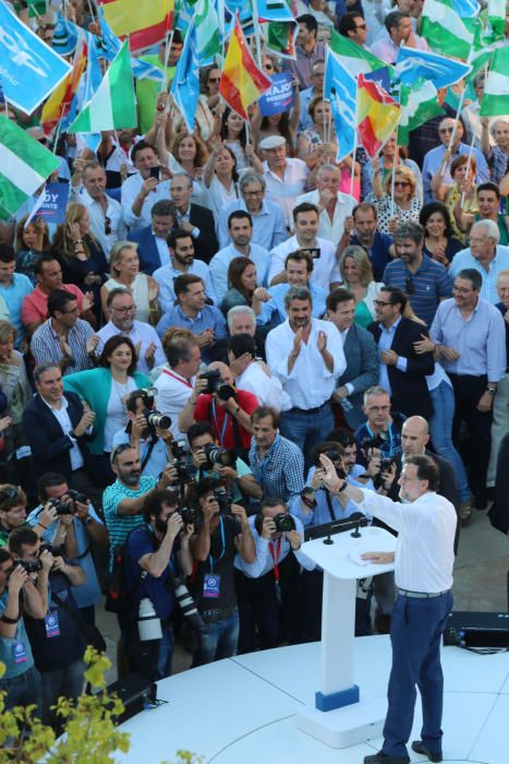 El presidente en funciones encabezó el acto del Partido Popular en el inicio de la última semana de campaña