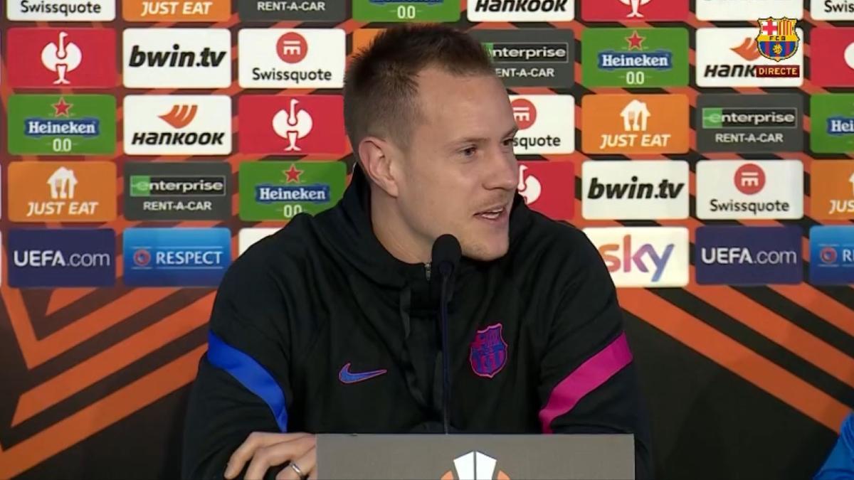 Ter Stegen: "Xavi tiene una idea muy clara y estamos disfrutando de lo que estamos haciendo"