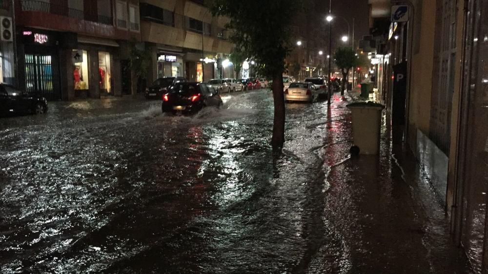 Fuertes lluvias en Caravaca de la Cruz