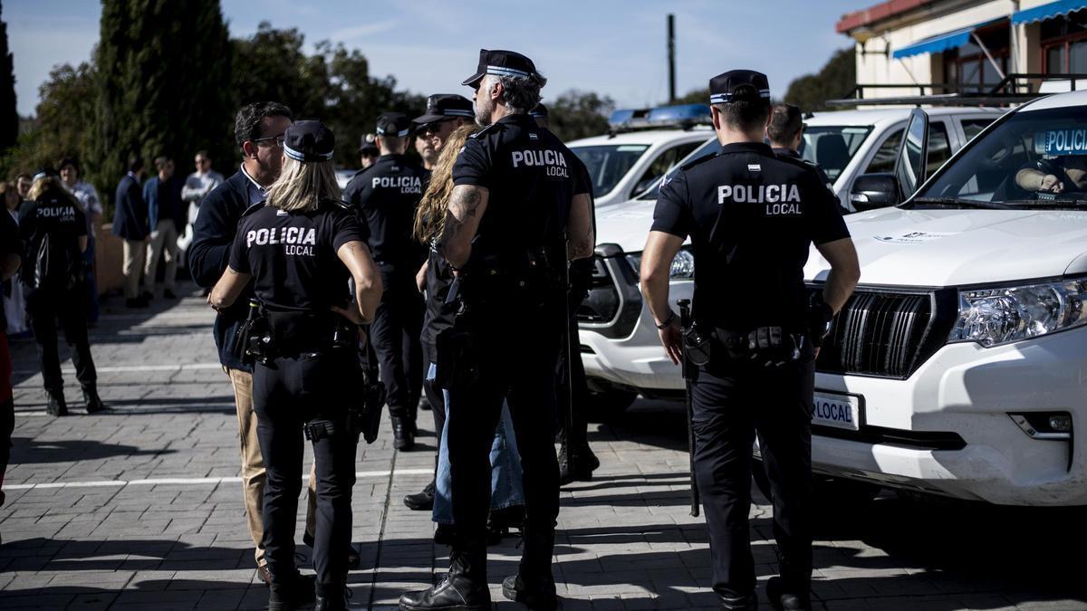 Agendes de la Policía Local de Cáceres, en una imagen de archivo.