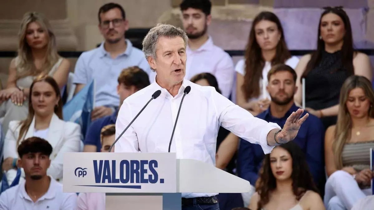 Feijóo exige en Murcia a Sánchez "convocar elecciones e irse"