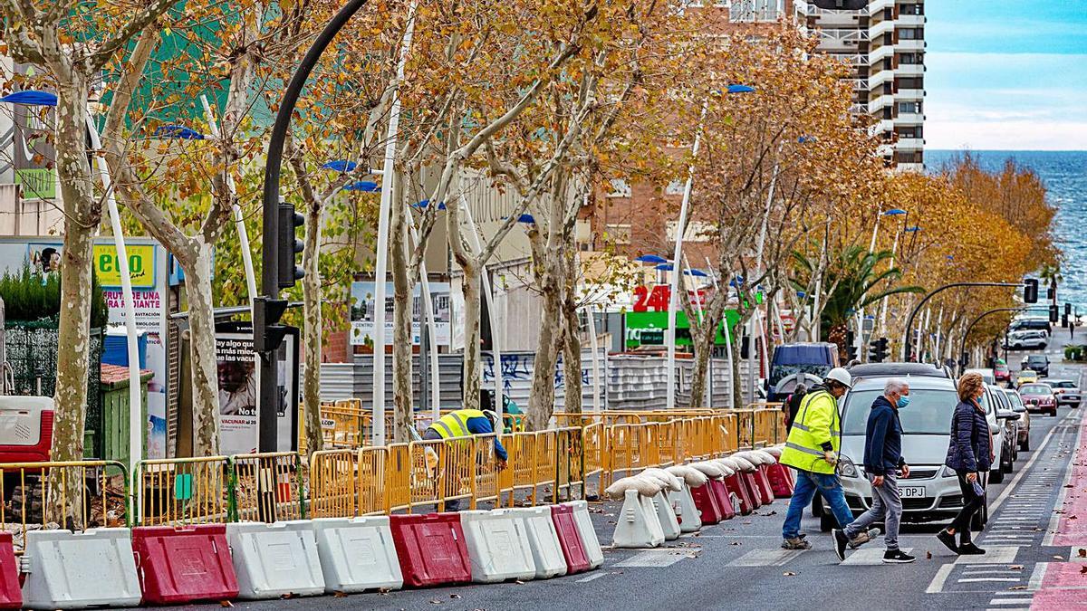 Los trabajos en la avenida de Europa.