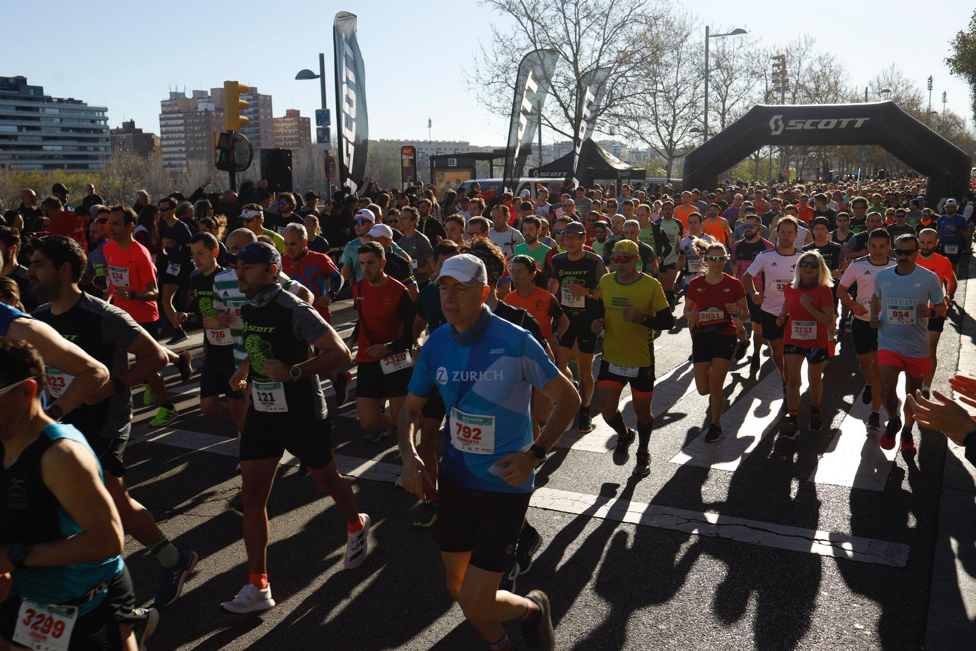 La Media Maratón de Zaragoza luce en las calles sus 25 años