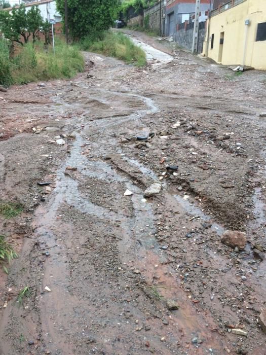 L'endemà del temporal: fotos de les destrosses en carrers i camins de Castellbell