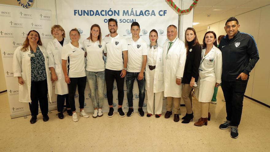 El Málaga CF visita el Materno