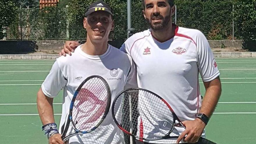 Jorge Comesaña y Jorge González, finalistas de la categoría Veteranos +35. // G.N.