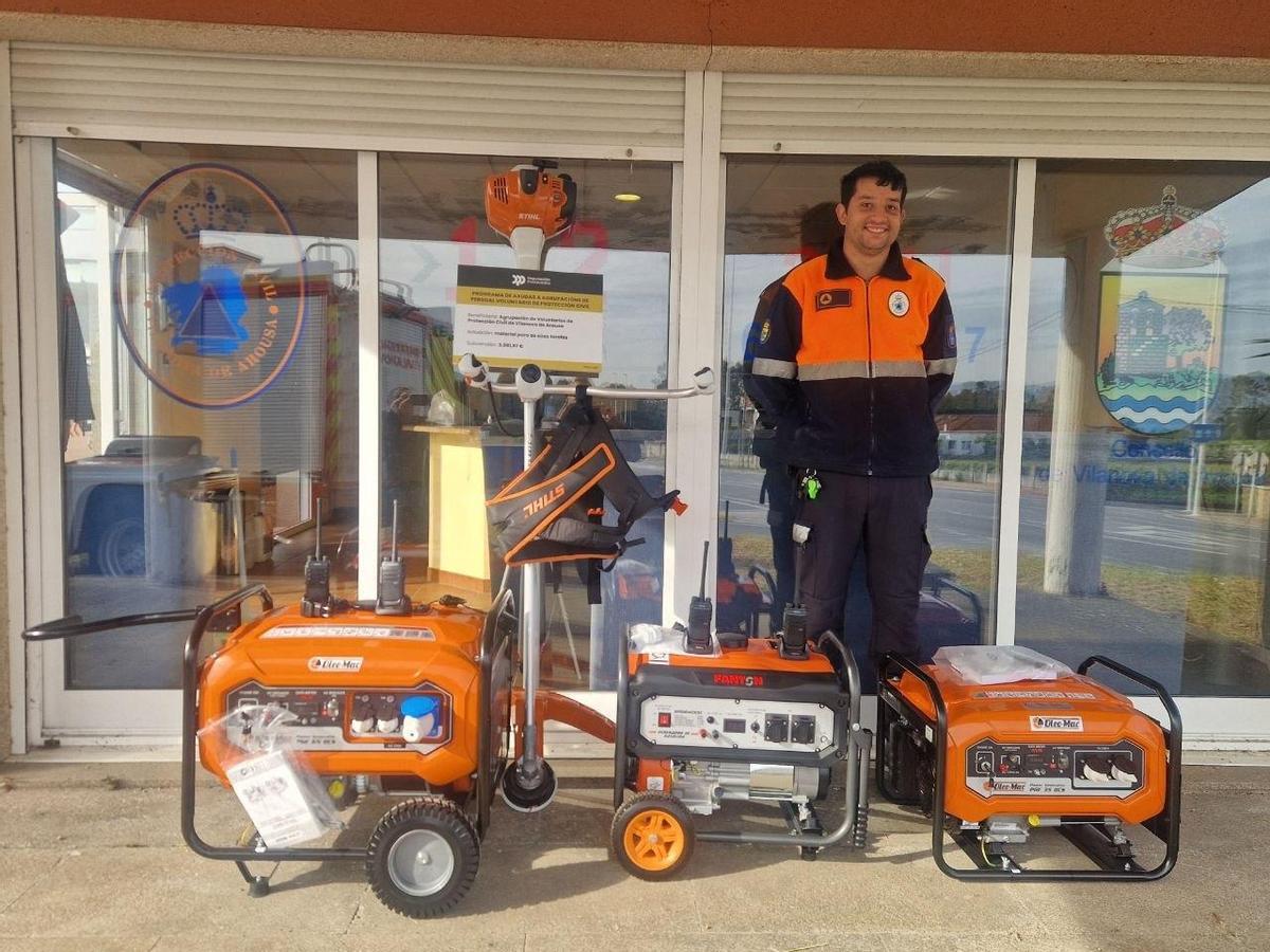 En Vilanova también Protección Civil ha podido ampliar su maquinaria.