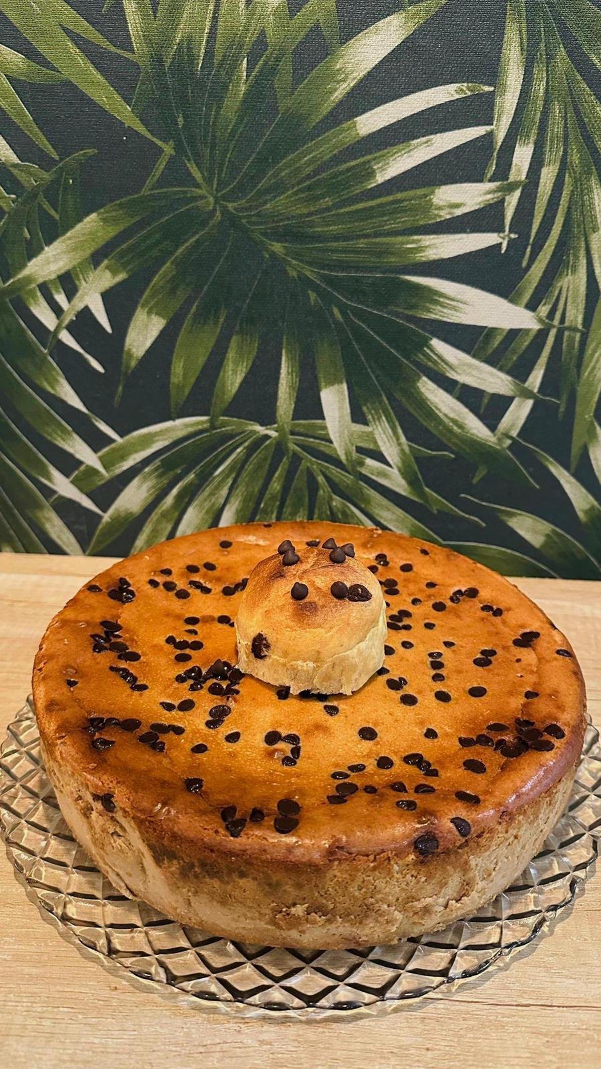 Pastís de formatge de panettone, una de les creacions del restaurant Kubu.