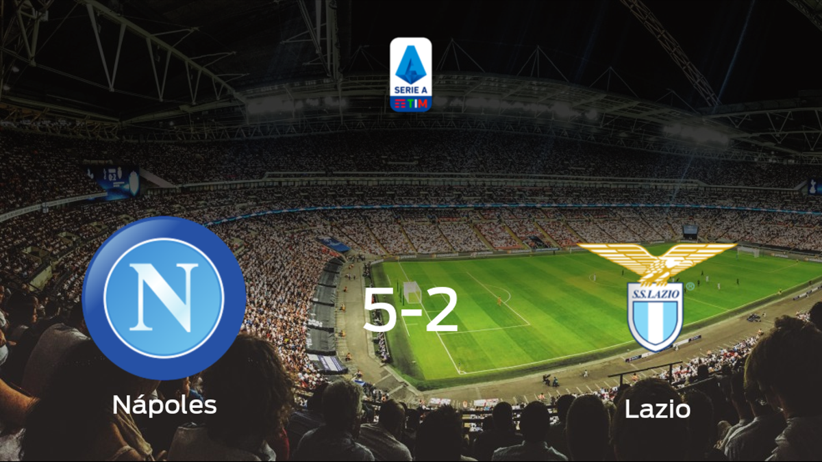El Nápoles se hace con los tres puntos tras golear a la Lazio en casa (5-2)