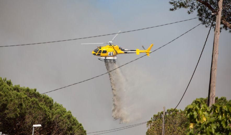 Incendi a Santa Coloma de Farners.