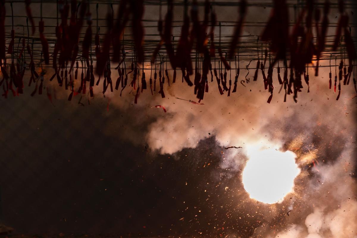 Mascletà del 3 de marzo a cargo de la pirotecnia Alto Palancia