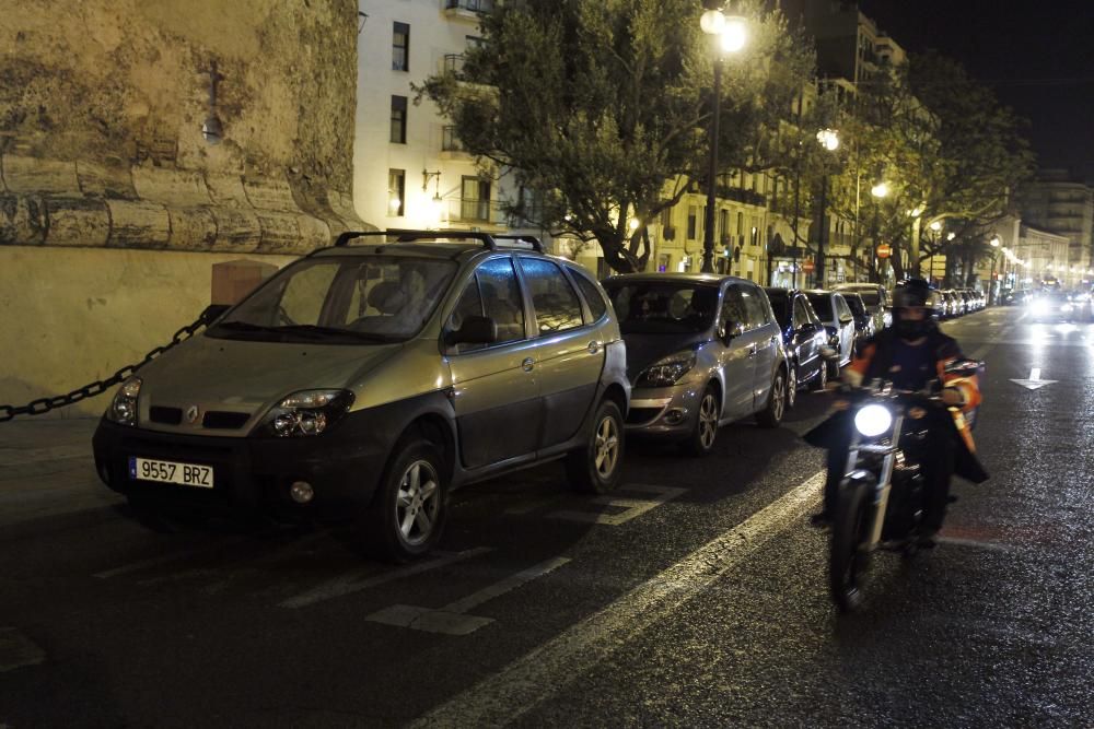 Polémica por el uso del carril bus de noche en València