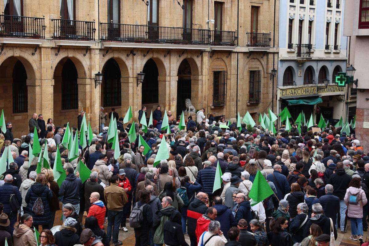 La manifestación del sábado contra el parking  del Campillín