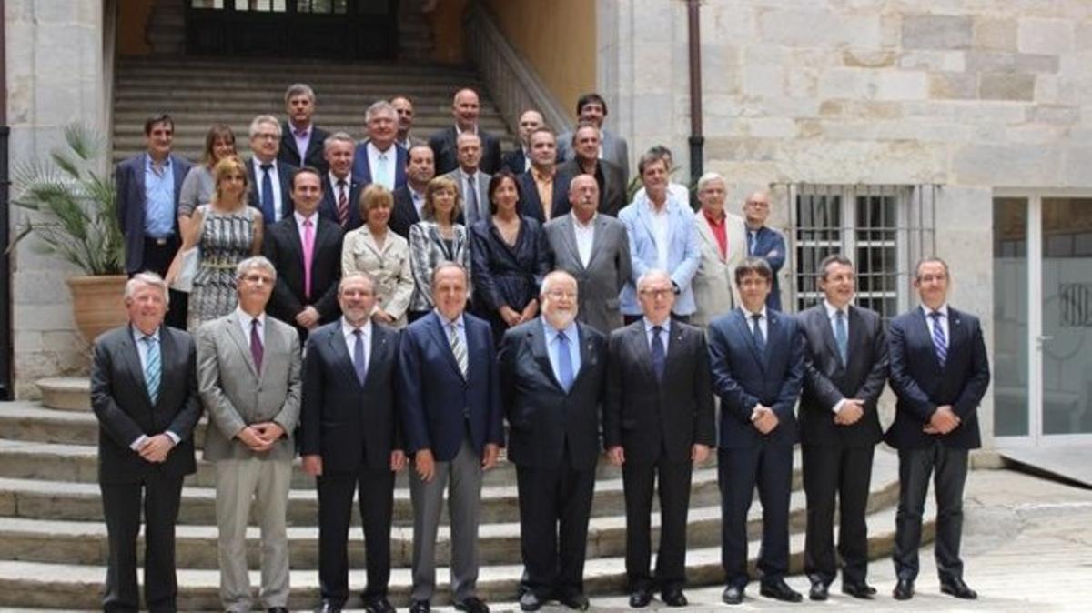 Els presidents de les quatre Diputacions de Catalunya.