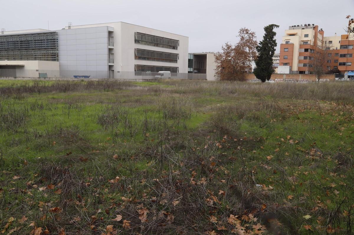 Terrenos de la antigua residencia Noreña, donde Funlabor quiere construir viviendas adaptadas a personas con discapacidad intelectual.