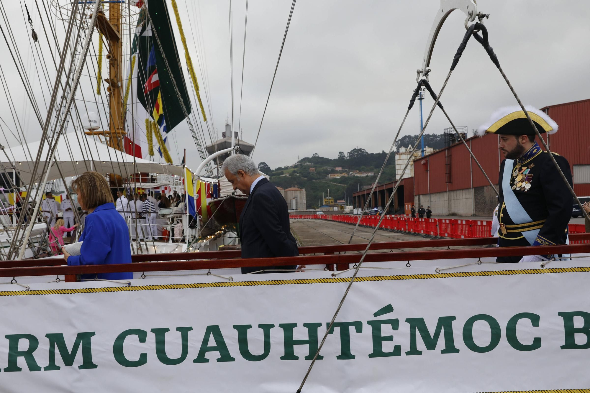En imágenes: Así es el «Cuauhtémoc», el imponente barco de México que acaba de llegar a Gijón