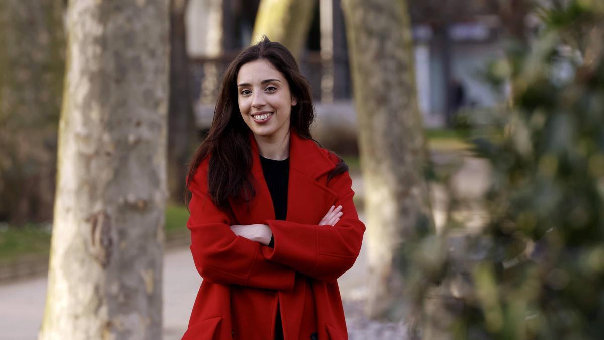 Alba Rodríguez, en el parque del Muelle.