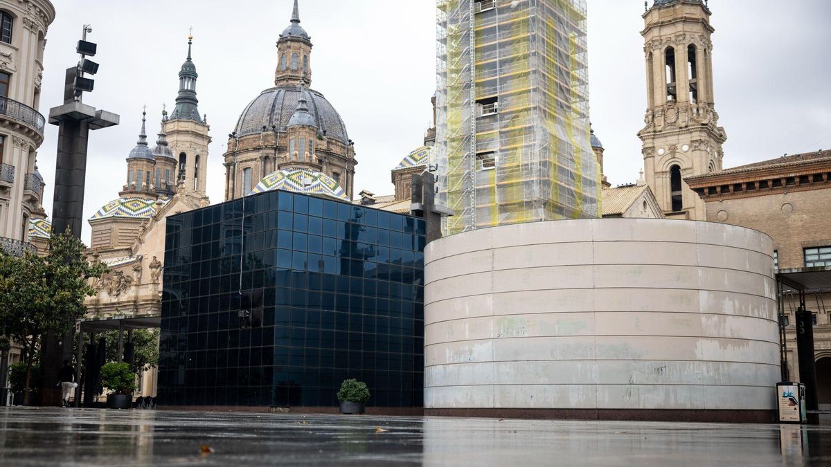 El edificio del Cubo de la plaza del Pilar, en una imagen de archivo.