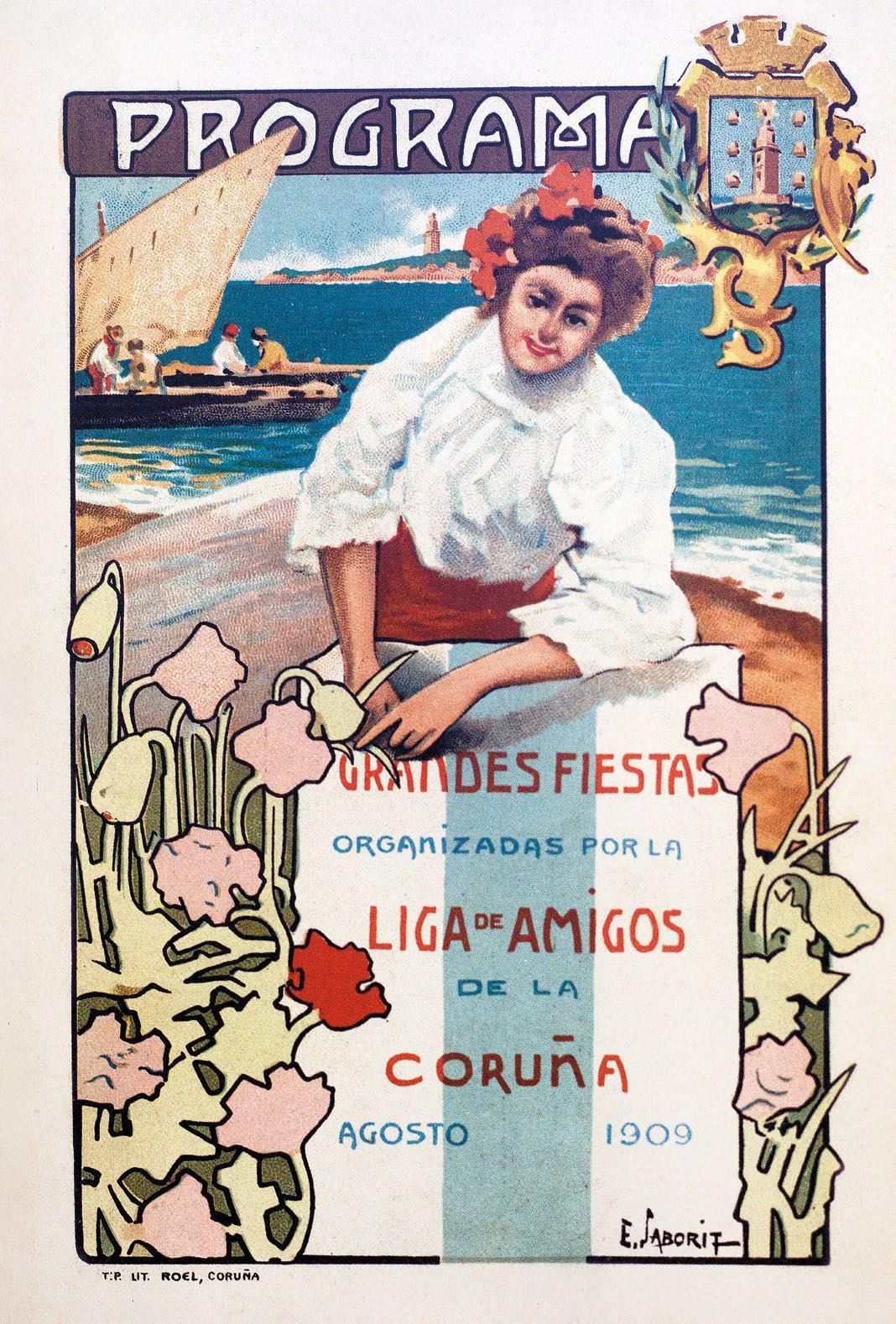 Así evolucionaron los carteles de las Fiestas de María Pita en 175 años en A Coruña