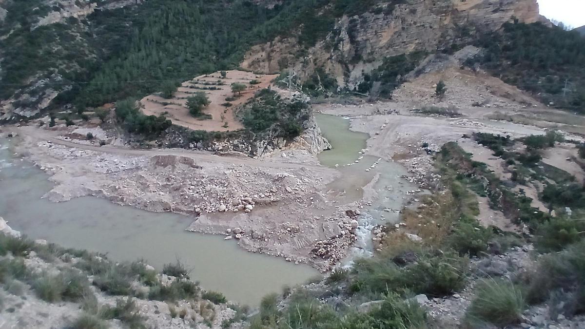 Intervención en el Reatillo en Sot de Chera, en el parque natural.