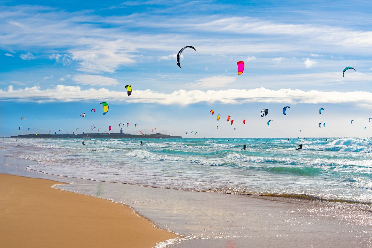 Playa de Tarifa, en la provincia de Cádiz.