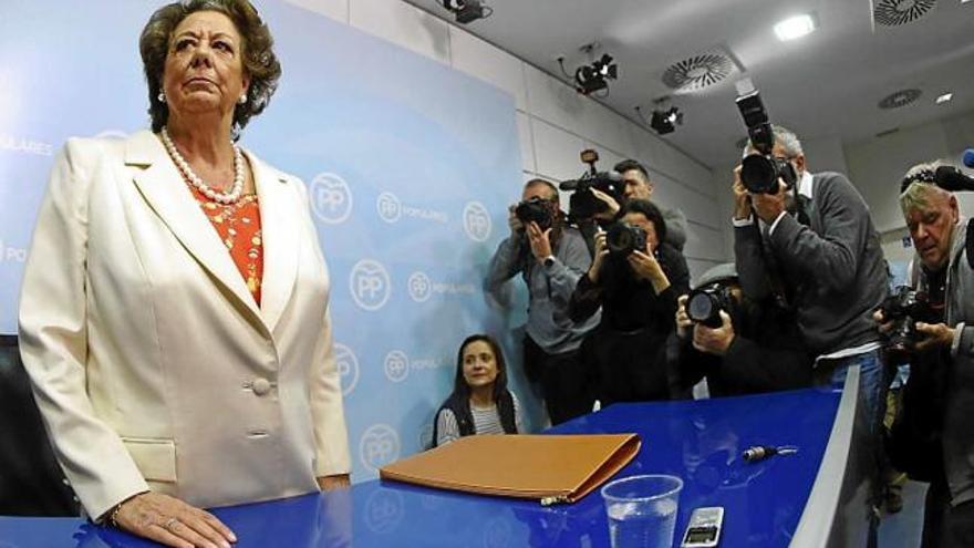 L&#039;exalcaldessa de València i senadora Rita Barberá, ahir