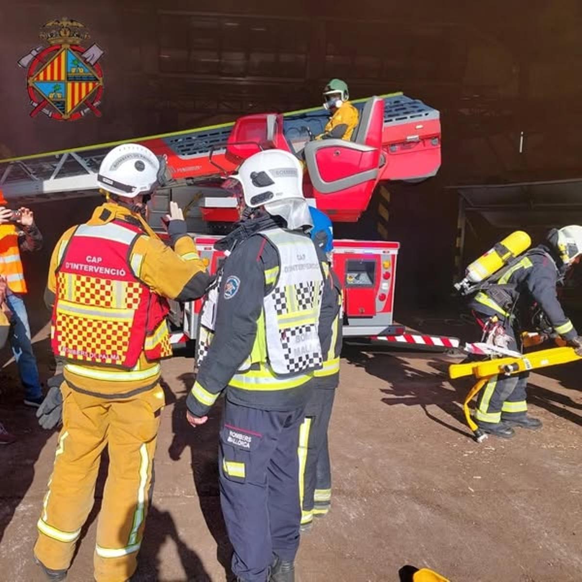 Dotaciones de los Bombers de Palma.